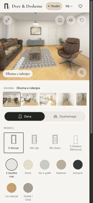 Try a door and floor combination